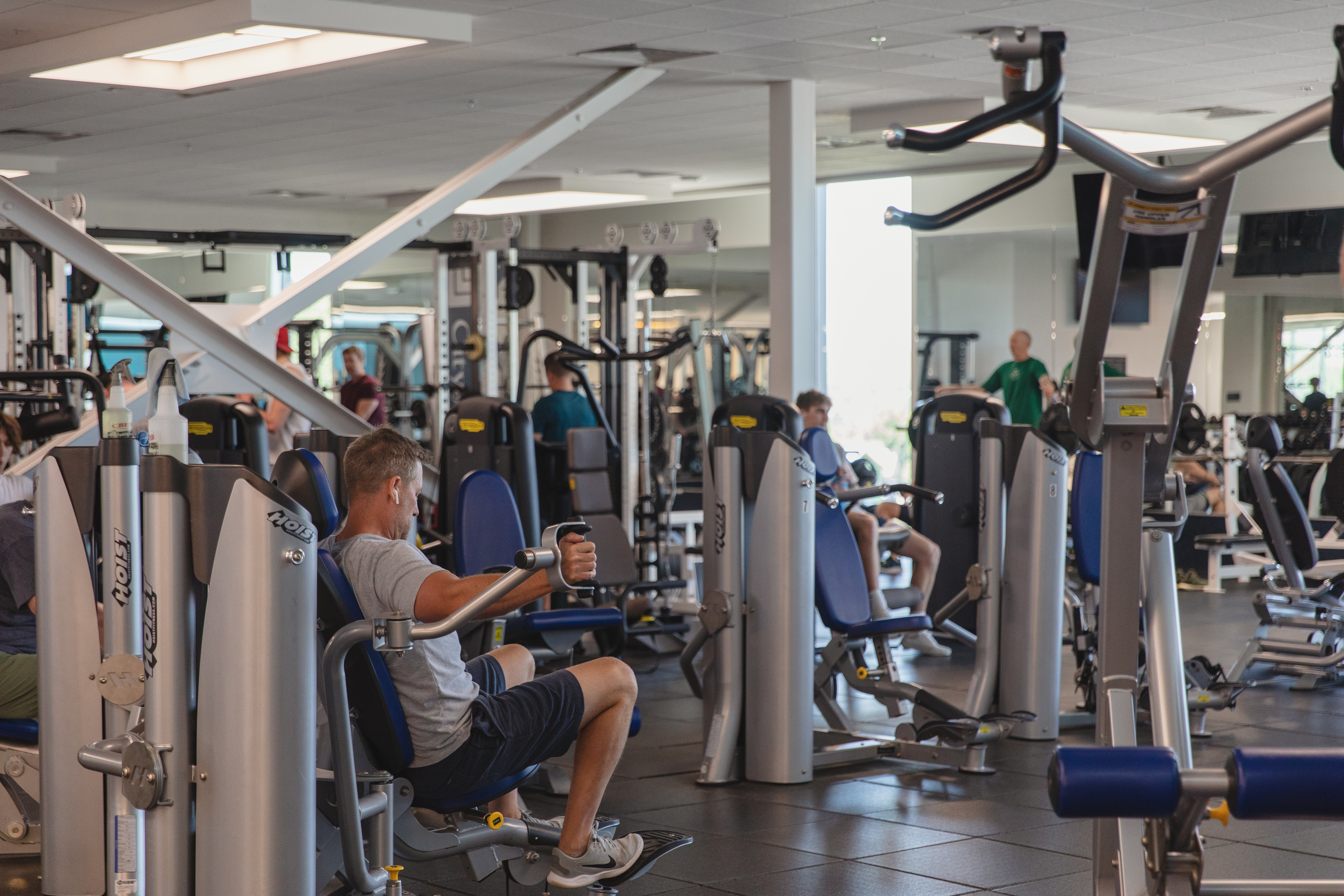 Adults exercising in the recreation & Senior Center.